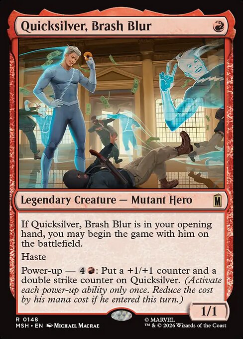 Quicksilver, Brash Blur - Marvel Super Heroes () #148
