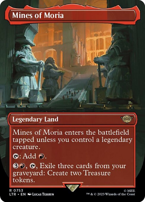 Mines of Moria - The Lord of the Rings: Tales of Middle-earth (LTR) #753 [Foil] [Foil]