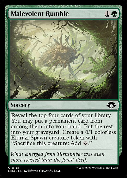 Malevolent Rumble - Modern Horizons 3 (mh3) #161 [Foil] [Foil]