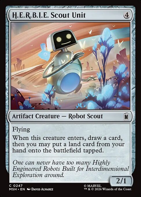 H.E.R.B.I.E. Scout Unit - Marvel Super Heroes () #247 [Foil] [Foil]