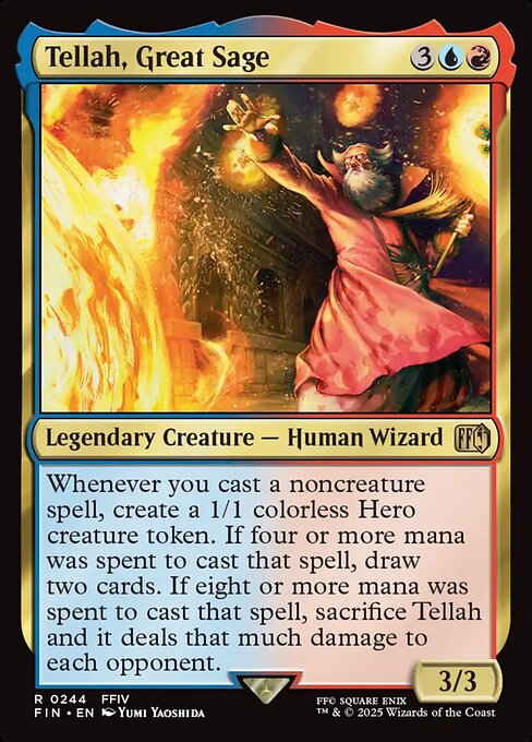 Tellah, Great Sage - Final Fantasy (FIN) #244 [Foil] [Foil]