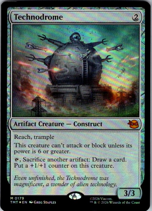 Technodrome [Foil] - Teenage Mutant Ninja Turtles (TMT) #179 [Foil]