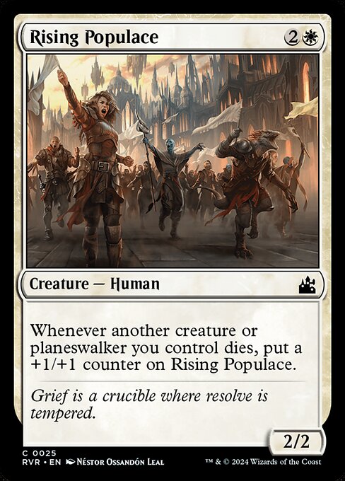 Rising Populace - Ravnica Remastered (RVR) #25 [Foil] [Foil]