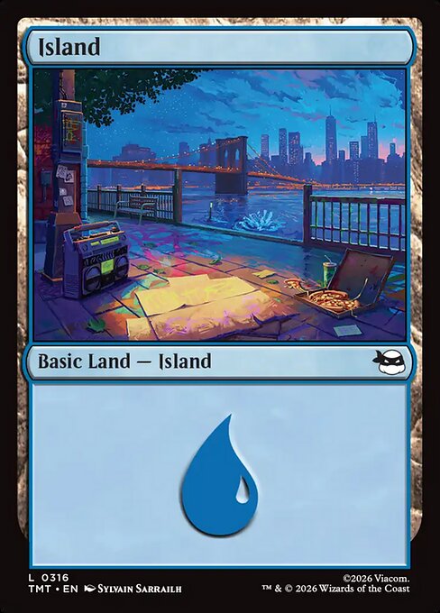 Island - Teenage Mutant Ninja Turtles () #316 [Foil] [Foil]