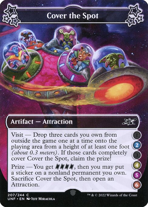 Cover the Spot - Unfinity (UNF) #207c [Foil] [Foil]