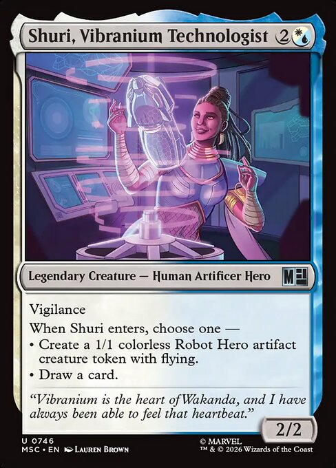 Shuri, Vibranium Technologist - Marvel Super Heroes Commander () #746 [Foil] [Foil]