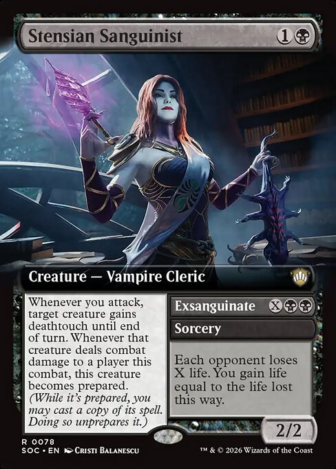 Stensian Sanguinist // Exsanguinate - Secrets of Strixhaven Commander () #78