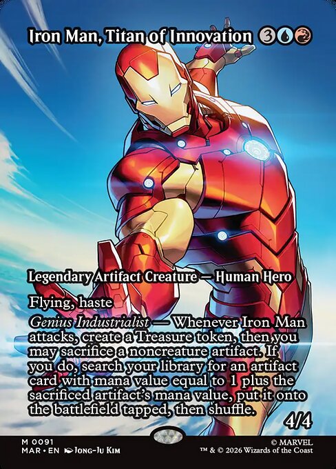 Iron Man, Titan of Innovation - Marvel Universe () #91 [Foil] [Foil]