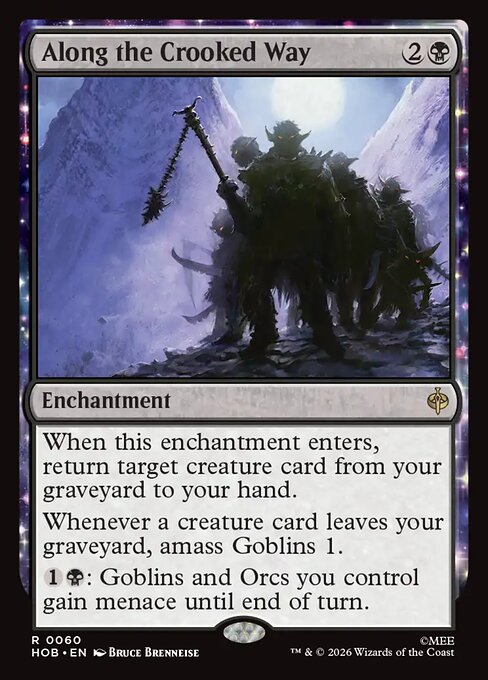 Along the Crooked Way - The Hobbit (HOB) #60 [Foil] [Foil]
