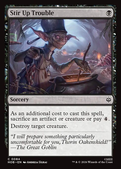 Stir Up Trouble - The Hobbit (HOB) #84 [Foil] [Foil]