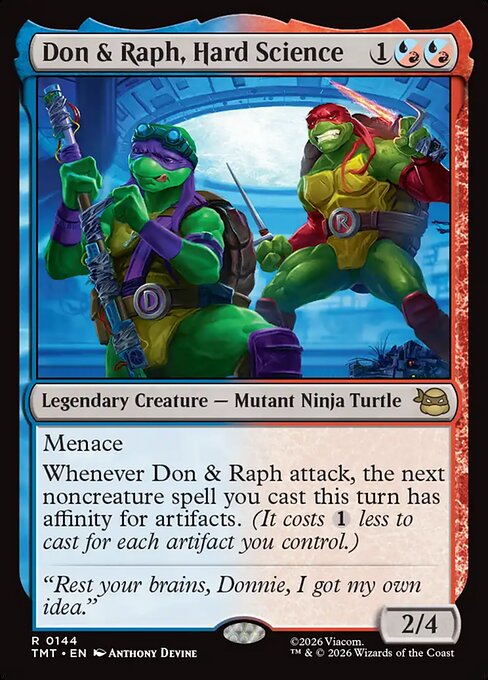Don & Raph, Hard Science - Teenage Mutant Ninja Turtles () #144 [Foil] [Foil]