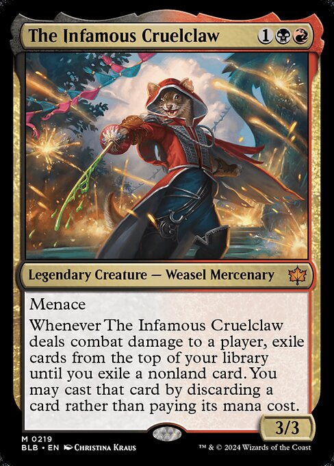 The Infamous Cruelclaw - Bloomburrow (BLB) #219