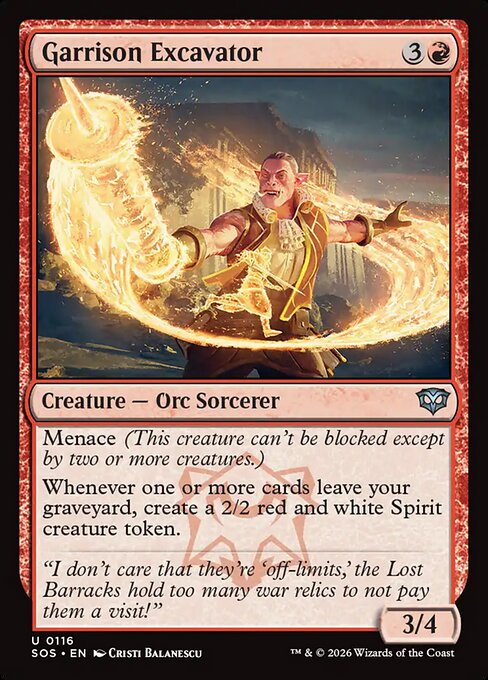 Garrison Excavator - Secrets of Strixhaven () #116 [Foil] [Foil]