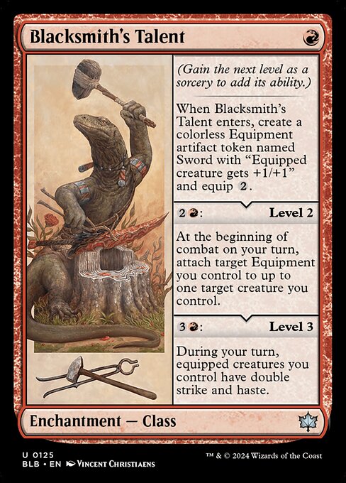 Blacksmith's Talent - Bloomburrow (BLB) #125 [Foil]