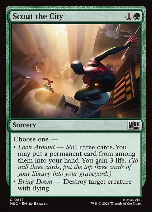 Scout the City - Marvel Super Heroes Commander (MSC) #817 [Foil] [Foil]