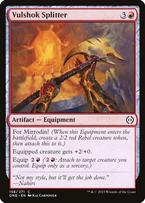 Vulshok Splitter - Phyrexia: All Will Be One () #156