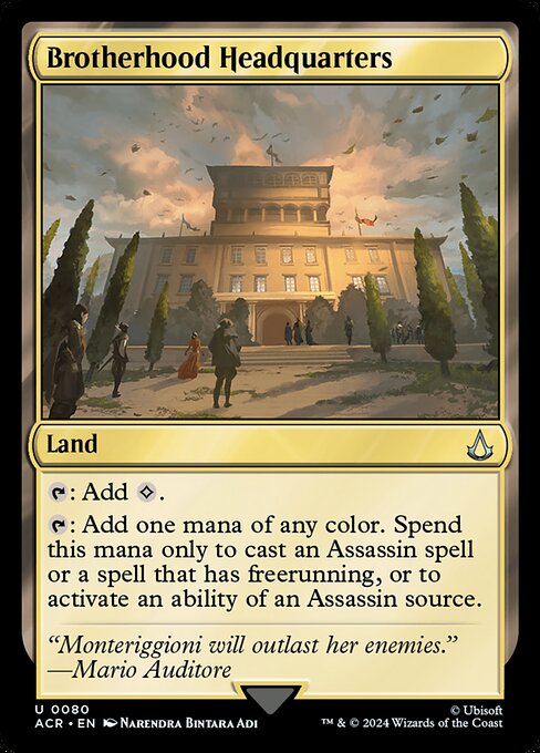 Brotherhood Headquarters - Assassin's Creed () #80 [Foil] [Foil]