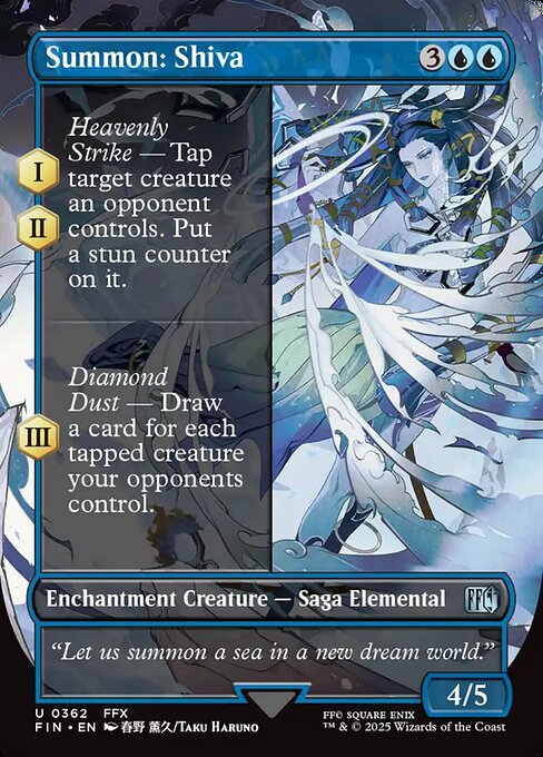 Summon: Shiva - Final Fantasy (FIN) #362 [Foil] [Foil]