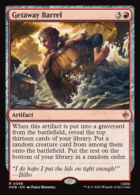 Getaway Barrel - The Hobbit (HOB) #98 [Foil] [Foil]