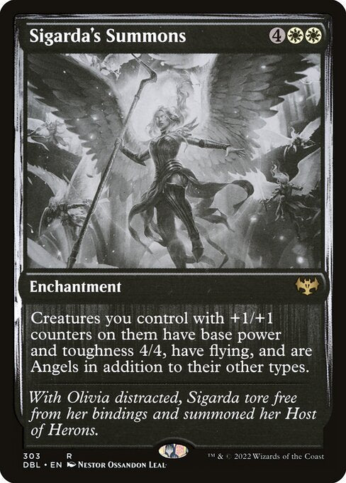 Sigarda's Summons - Innistrad: Double Feature () #303 [Foil] [Foil]