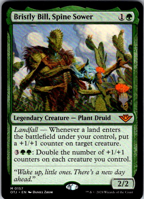 Bristly Bill, Spine Sower - Outlaws of Thunder Junction Promos (POTJ) #157p