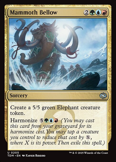 Mammoth Bellow - Tarkir: Dragonstorm () #205