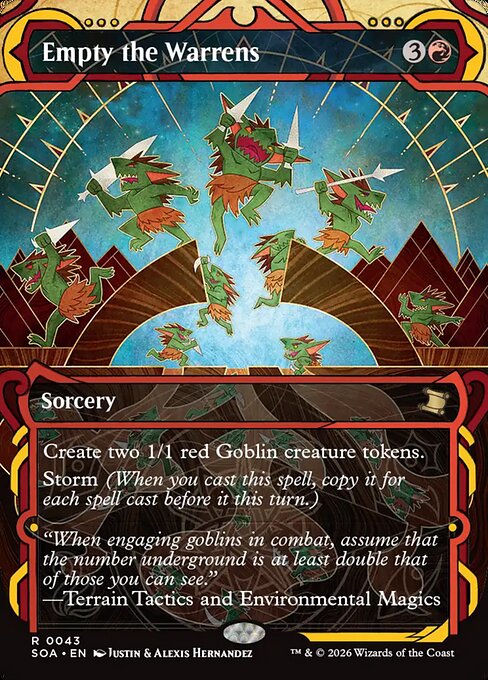 Empty the Warrens - Secrets of Strixhaven Mystical Archive (SOA) #43 [Foil] [Foil]