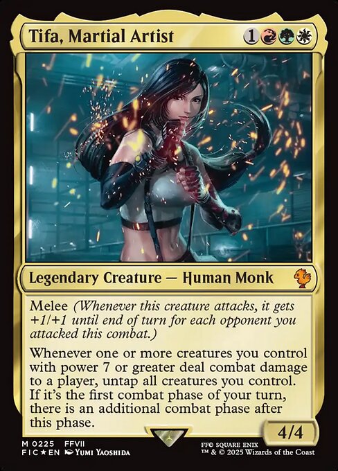Tifa, Martial Artist - Final Fantasy Commander (FIC) #225 [Foil] [Foil]