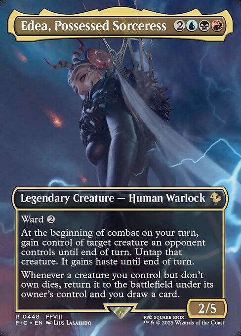 Edea, Possessed Sorceress - Final Fantasy Commander () #448 [Foil] [Foil]