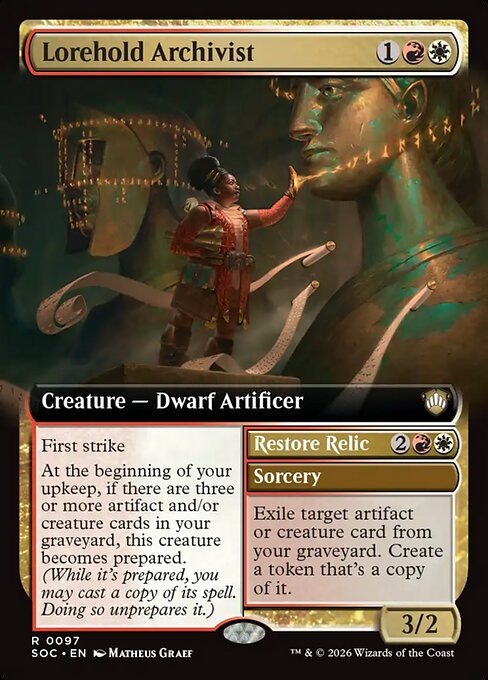 Lorehold Archivist // Restore Relic - Secrets of Strixhaven Commander () #97