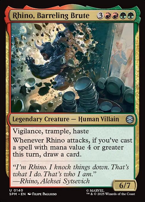 Rhino, Barreling Brute - Marvel's Spider-Man () #140