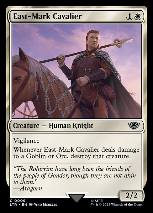 East-Mark Cavalier - The Lord of the Rings: Tales of Middle-earth (ltr) #9 [Foil] [Foil]