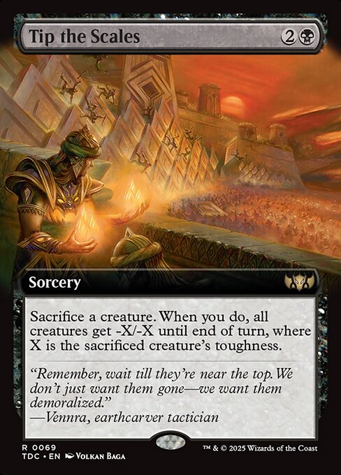 Tip the Scales - Tarkir: Dragonstorm Commander () #69