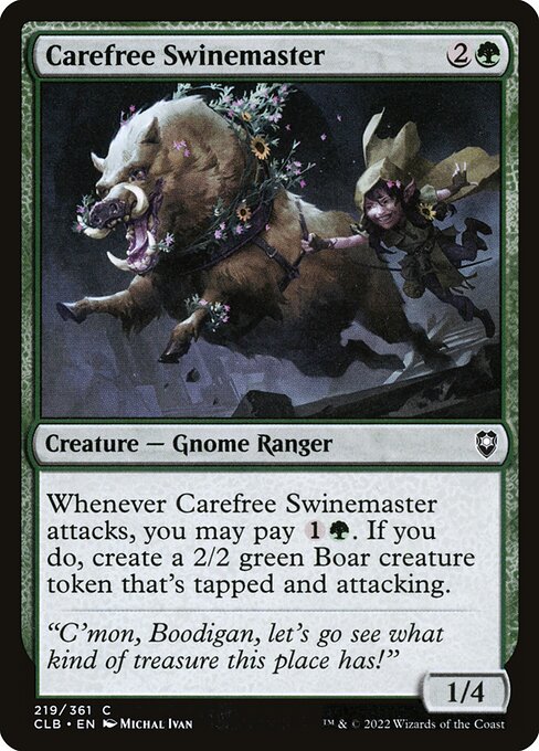 Carefree Swinemaster - Commander Legends: Battle for Baldur's Gate () #219