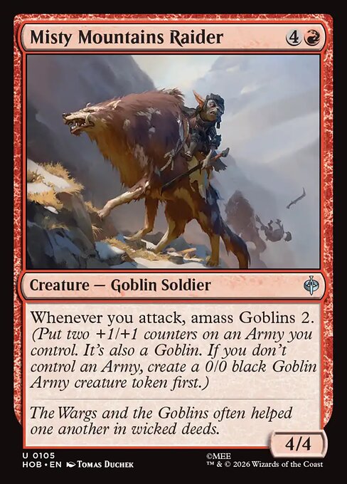 Misty Mountains Raider - The Hobbit (hob) #105 [Foil] [Foil]