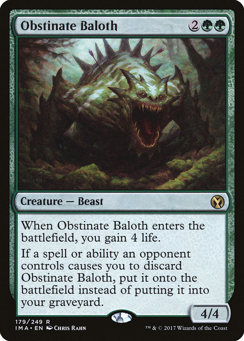 Obstinate Baloth - Iconic Masters (IMA) #179