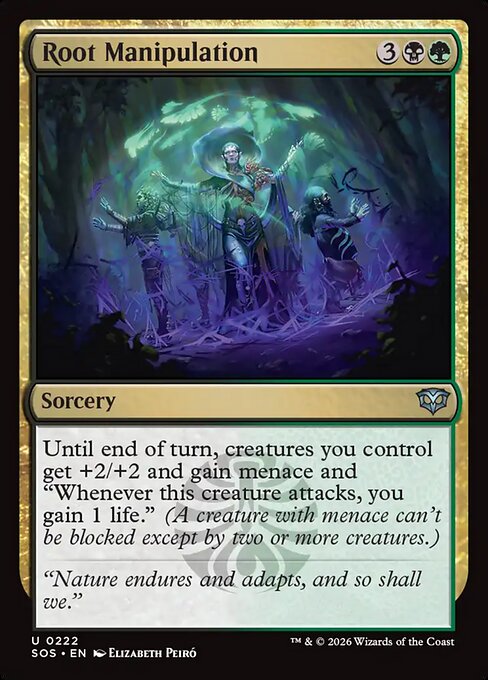 Root Manipulation - Secrets of Strixhaven () #222 [Foil] [Foil]