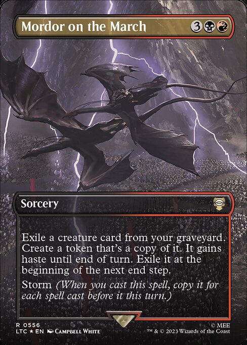 Mordor on the March - Tales of Middle-earth Commander (LTC) #556 [Foil] [Foil]
