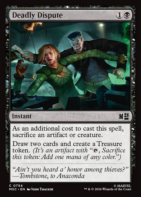 Deadly Dispute - Marvel Super Heroes Commander () #794 [Foil] [Foil]