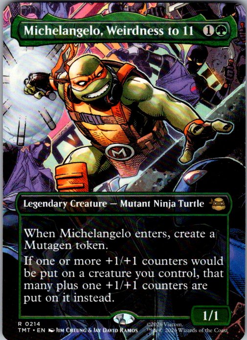 Michelangelo, Weirdness to 11 - Teenage Mutant Ninja Turtles (TMT) #214