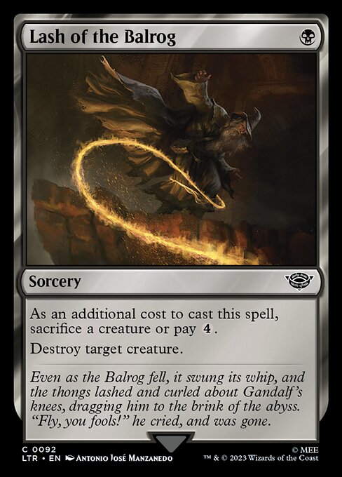 Lash of the Balrog - The Lord of the Rings: Tales of Middle-earth (ltr) #92 [Foil] [Foil]