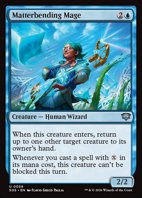 Matterbending Mage - Secrets of Strixhaven () #59 [Foil] [Foil]