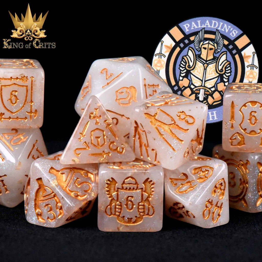DNDDICEWHOLESALE.COM - Paladin's Oath - 11 Dice Set