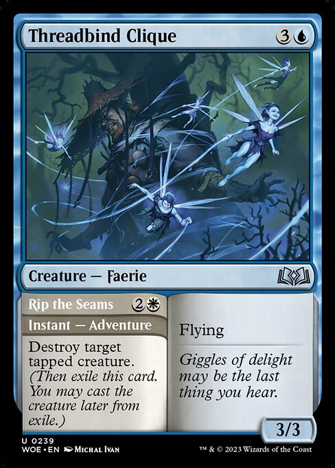 Threadbind Clique // Rip the Seams - Wilds of Eldraine () #239