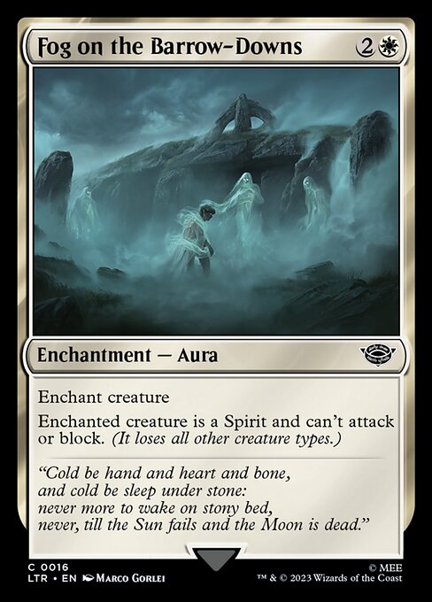 Fog on the Barrow-Downs - The Lord of the Rings: Tales of Middle-earth (ltr) #16 [Foil] [Foil]