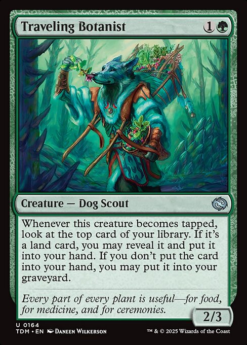 Traveling Botanist - Tarkir: Dragonstorm () #164 [Foil] [Foil]