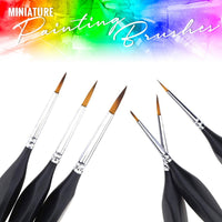 Pixiss - PIXISS Fine Tip Miniature Brushes - 6PC
