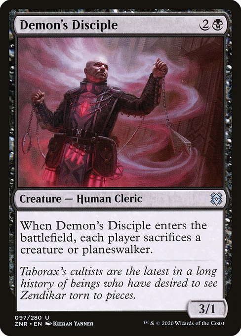 Demon's Disciple - Zendikar Rising (ZNR) #97