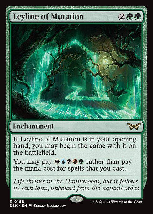Leyline of Mutation - Duskmourn: House of Horror (dsk) #188 [Foil] [Foil]