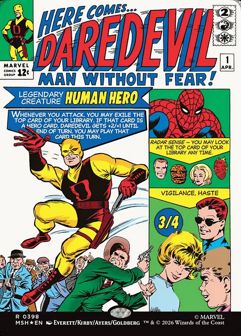 Daredevil, Man Without Fear - Marvel Super Heroes () #398 [Foil] [Foil]
